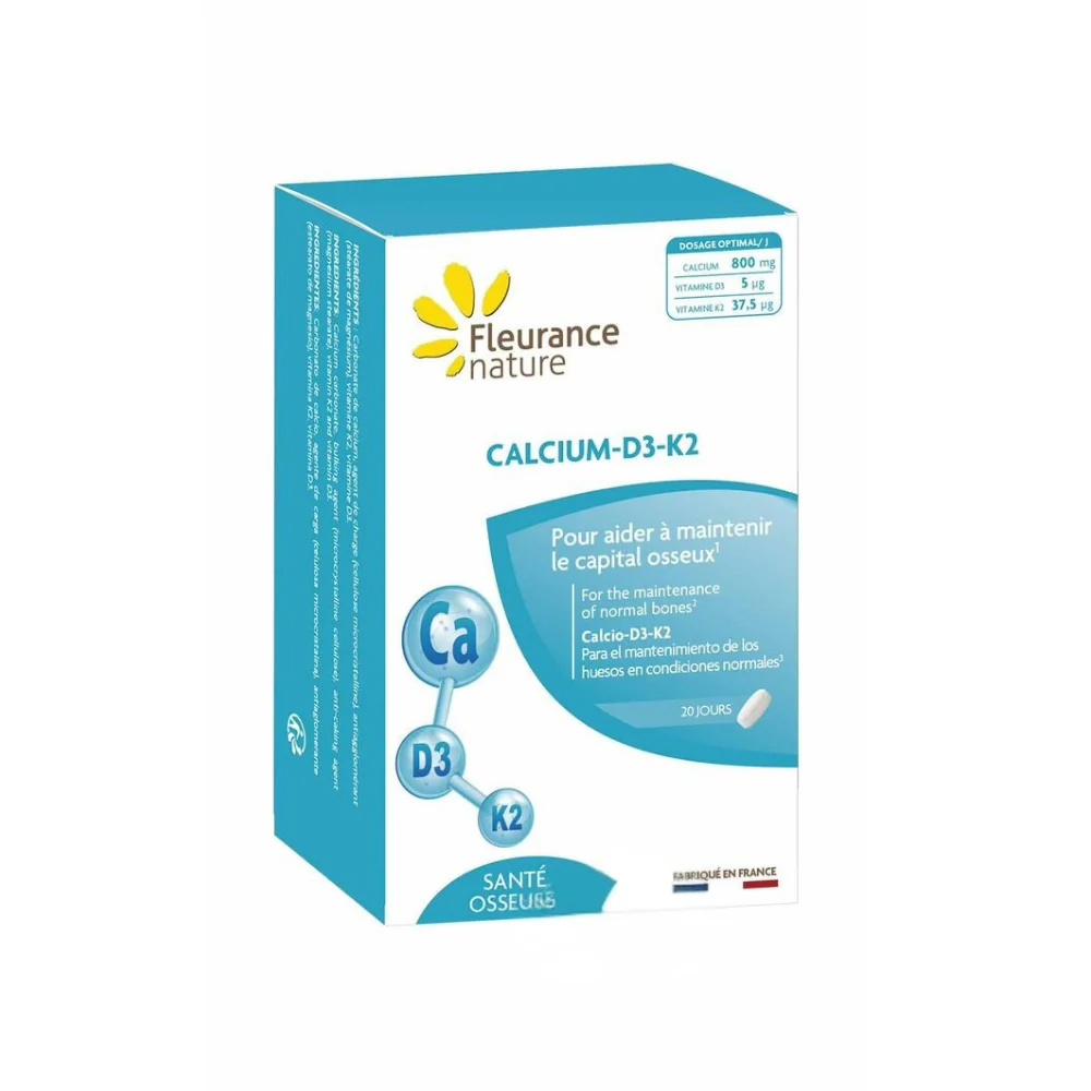 Calcio D3 K2 Fleurance Nature 60 Comprimidos