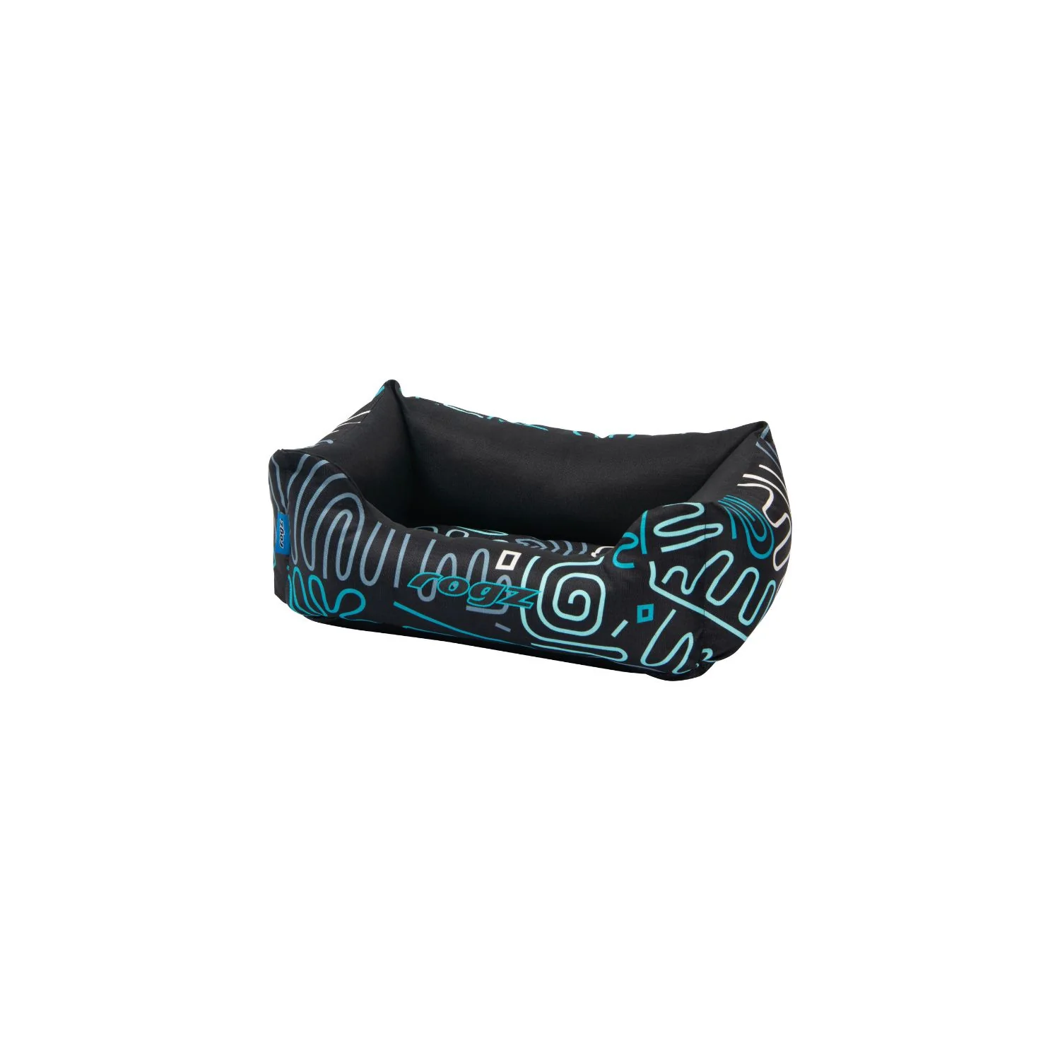 Cama Para Perro Rogz Graphix 56x35x22cm Estampado Doodle Talla S (8-14kg)