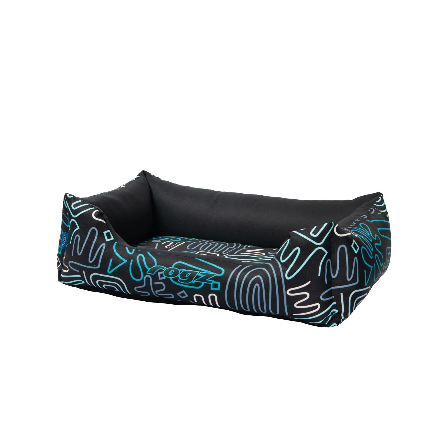Cama Para Perro Rogz Graphix 90x59x29cm Estampado Doodle Talla L (21-40kg)