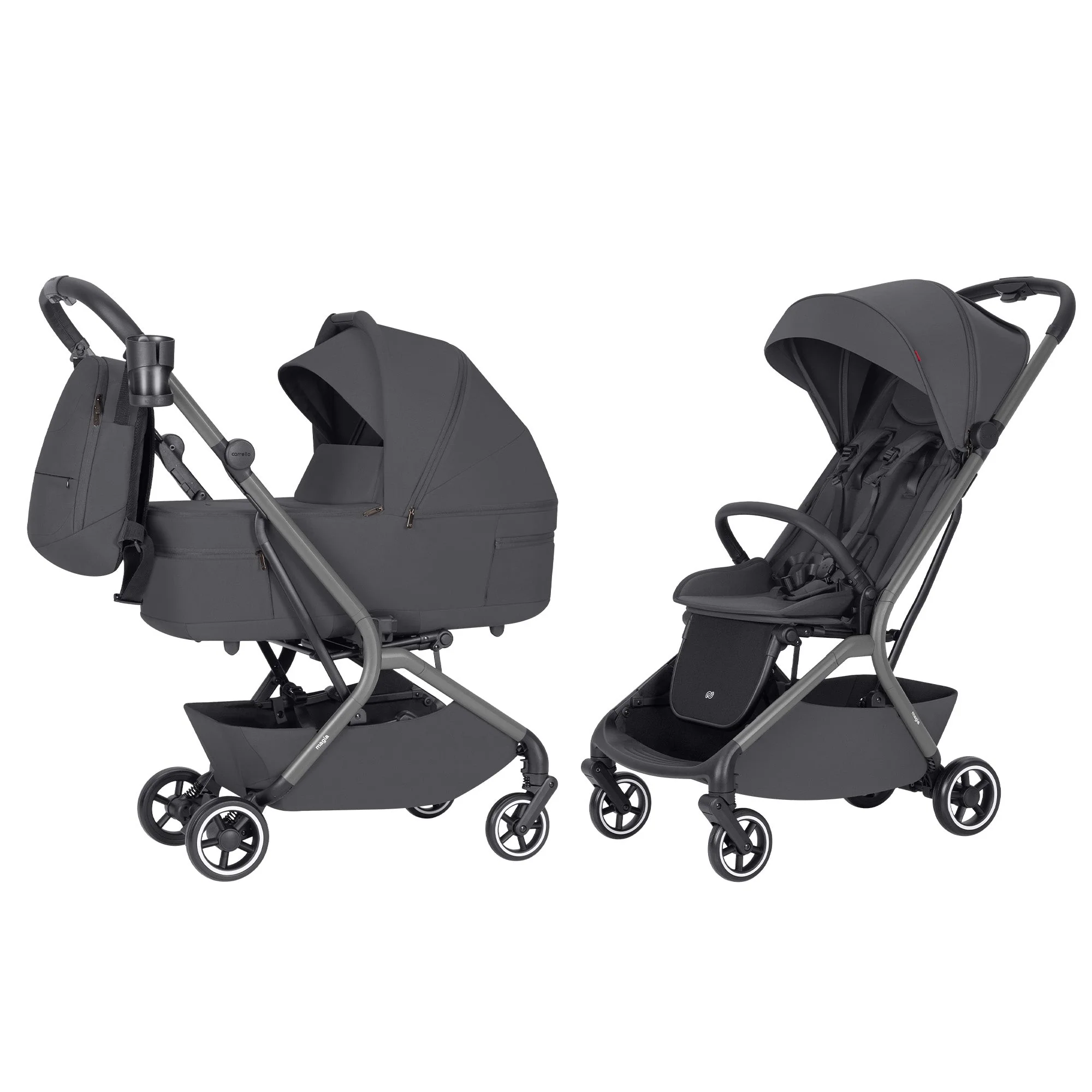 Carrello Carrito De Bebé Magia Dúo 2 En 1 Elm Grey