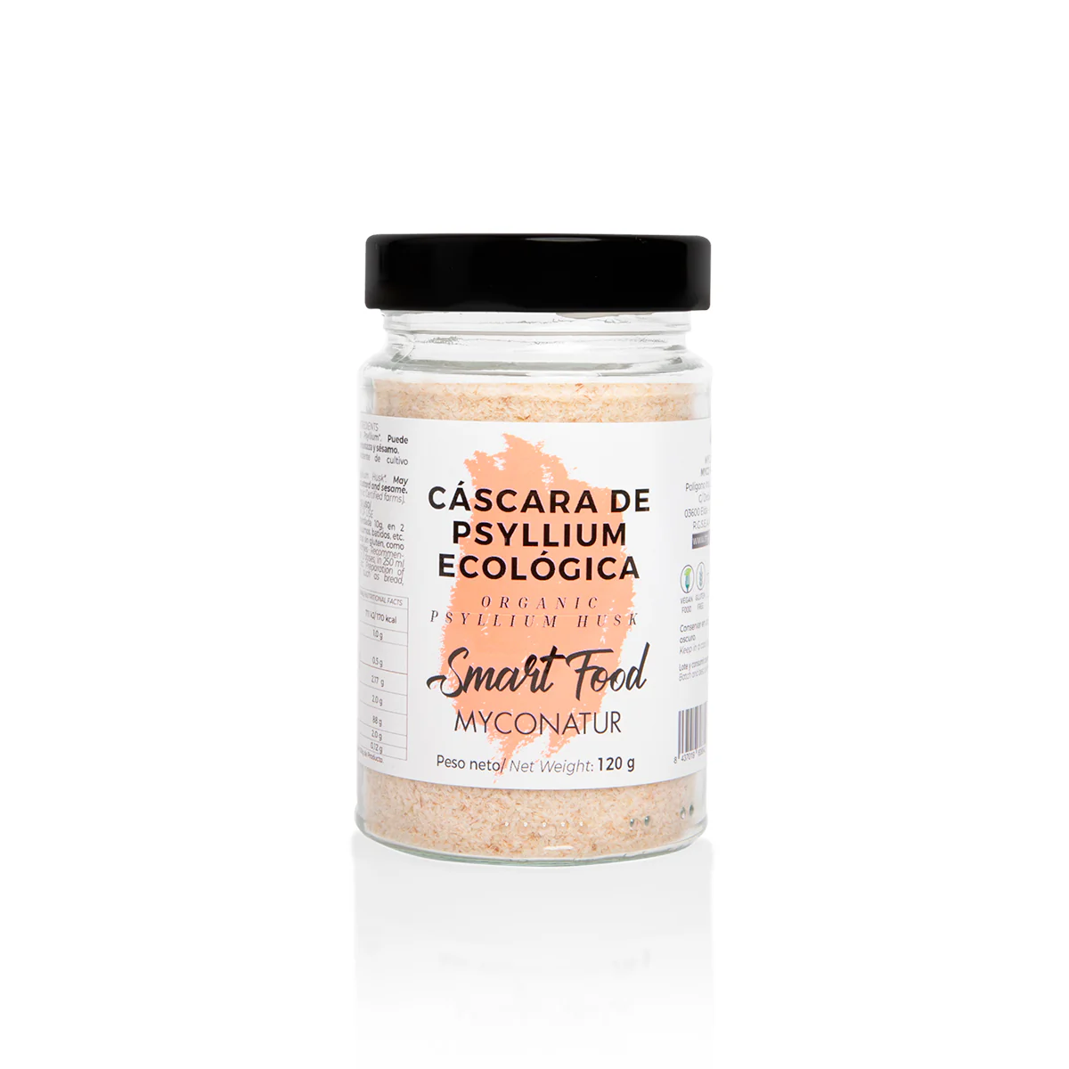 Cáscara De Psyllium En Polvo Ecológica Myconatur 120g