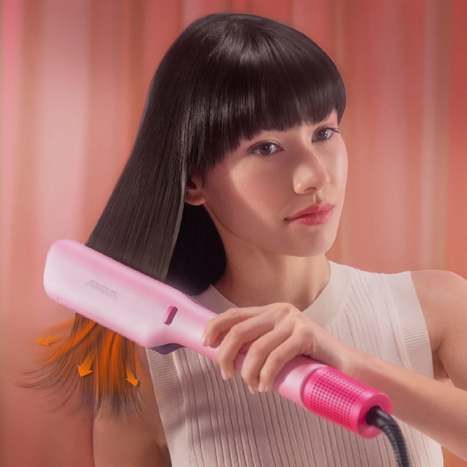 Cecotec Plancha De Pelo Con Aire Air Lisse Champagne. 600w, Protege El Cabello, Tecnología Iónica, Keratina Y Aceite De - Image 5