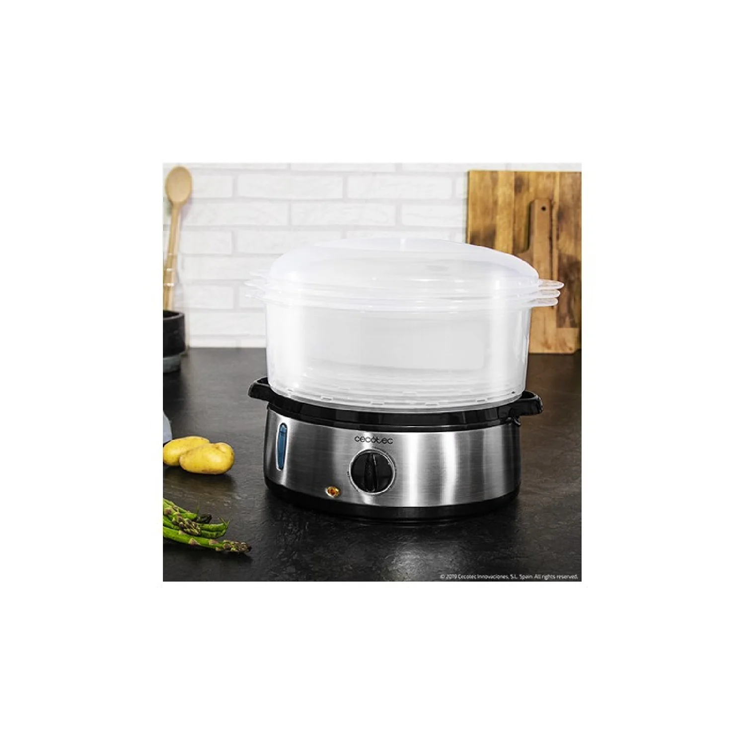Cecotec Vaporera Vaporera Vapovita 3000 Inox - Image 2