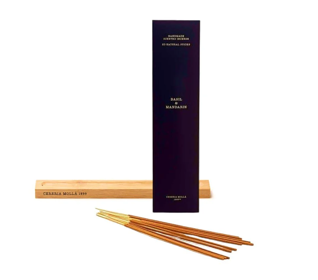 Cerería Mollá 1899 Incienso Basil & Mandarin 20unidades + Quemador