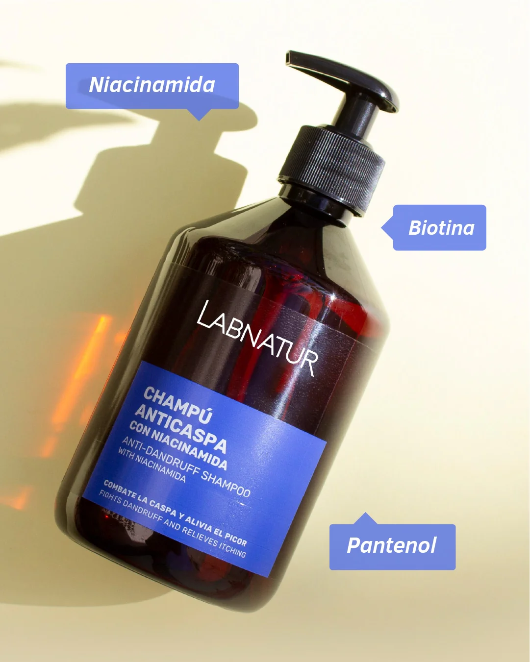 Champú Anticaspa Niacinamida Labnatur 500 ml | Cuidado del Cuero Cabelludo | Limpieza Capilar - Image 2