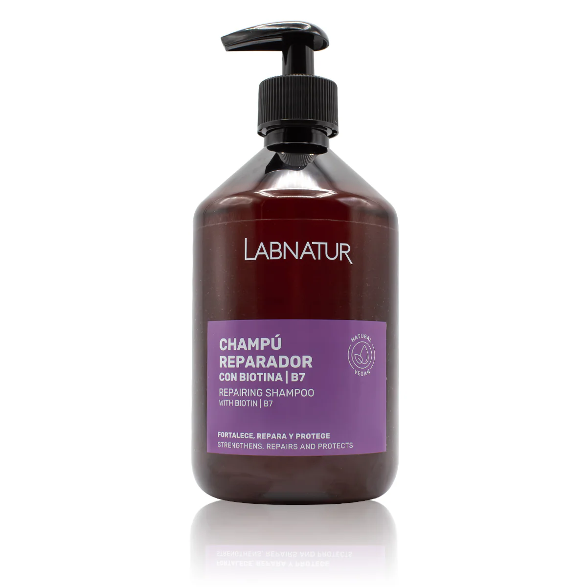 Champú Biotina Labnatur | Fortalecimiento Y Volumen Capilar | Cabello Débil Y Fino | Vitalidad Y Densidad |500 Ml