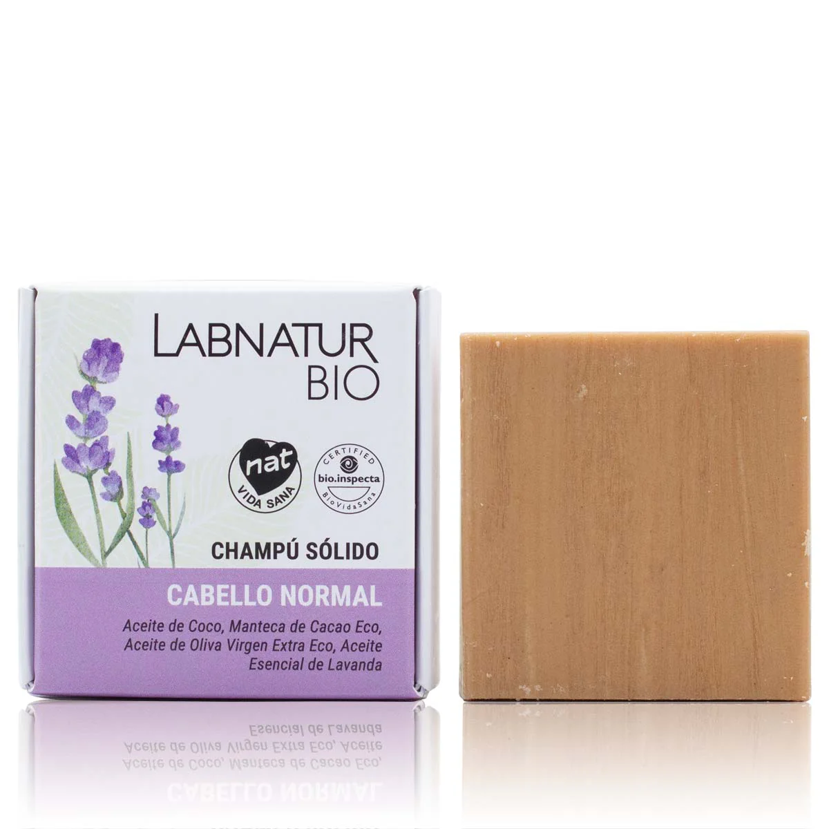 Champú Sólido Bio Cabello Normal Labnatur 75 g | Limpieza Suave | Cuidado Capilar Natural