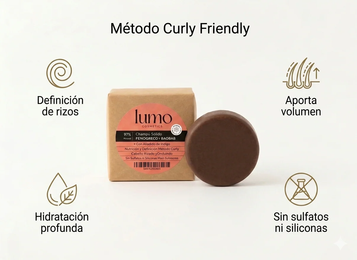 Champú Sólido Natural Para Cabello Rizado | Definición Y Suavidad | Lumo Cosmetics - Image 3