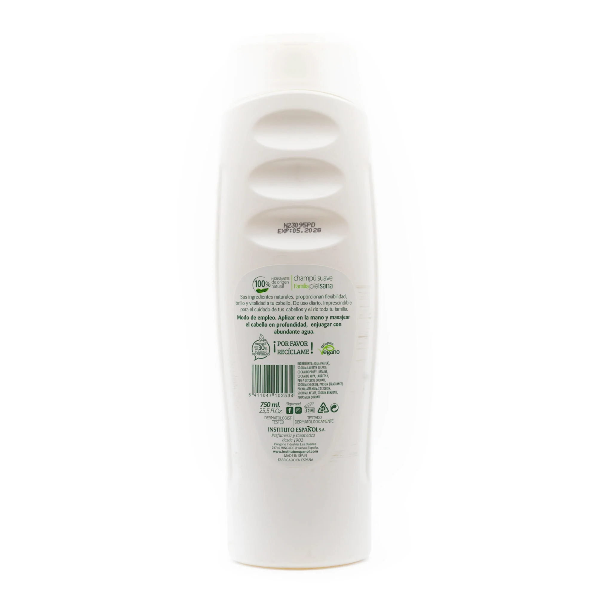 Champú Suave Piel Sana Instituto Español 750ml - Image 2