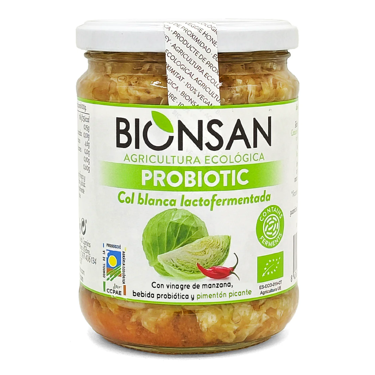 Chucrut Col Blanca Fermentada Eco Bionsan 420gr