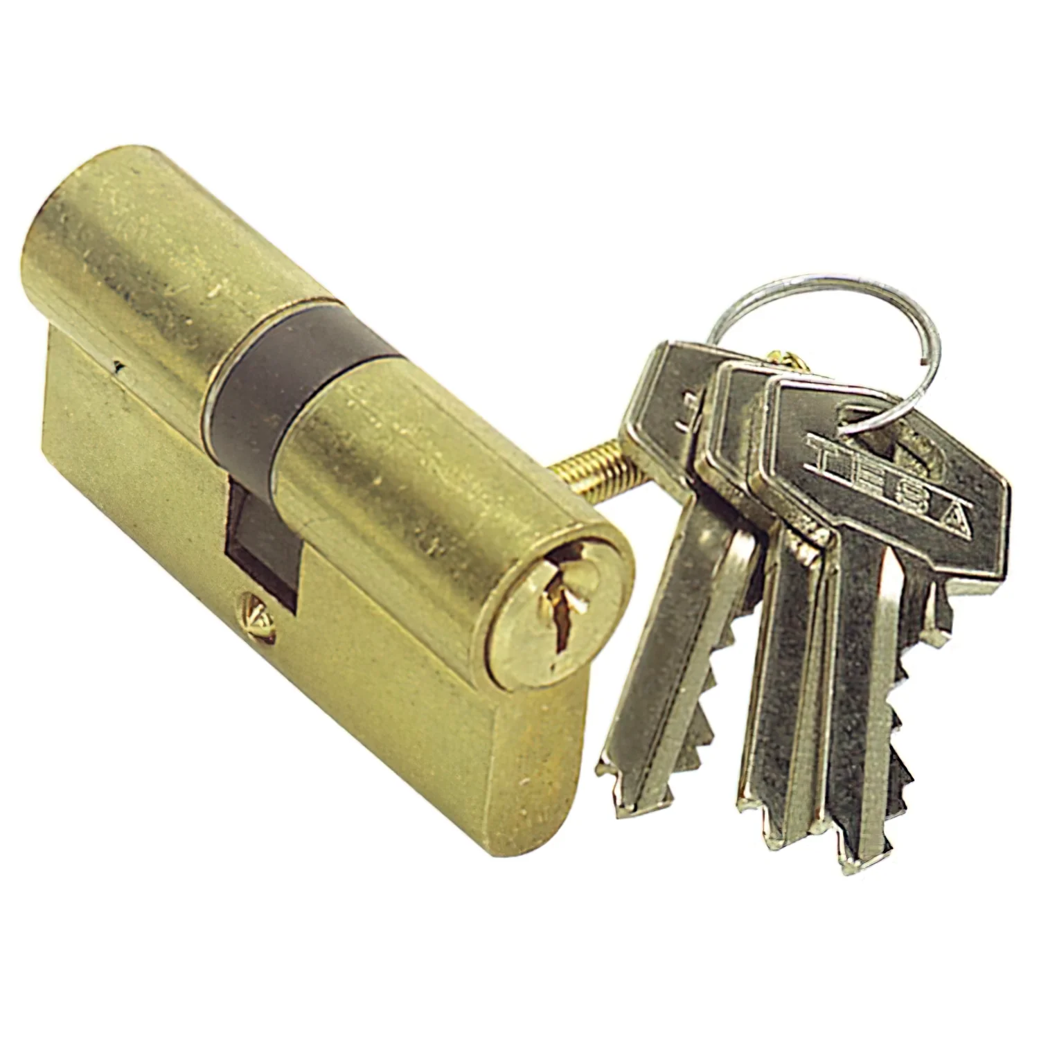 Cilindro Tesa 5030 /35x35 Latonado Leva Larga