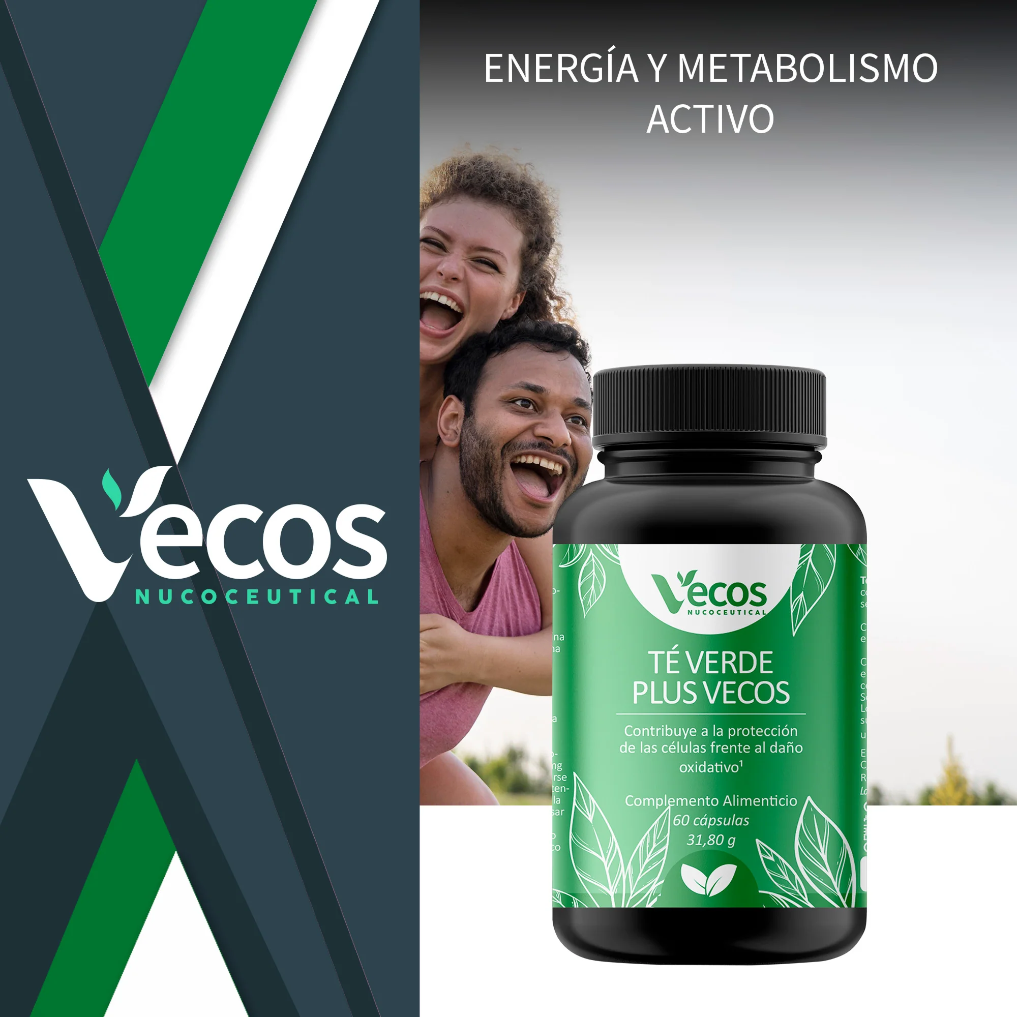 Coenzima Q10 200 Mg Vecos 60 Cápsulas | Energía Celular Y Corazón | Con Vitamina C Y E - Image 2