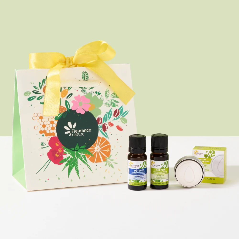 Cofre Bolsa Difusión Aceites Esenciales (guijarro + 2 Complejos 10ml) - Día de la Madre