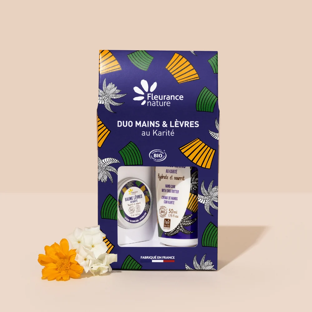 Cofre Duo Bálsamo Labial 15ml + Crema Manos Karité 30ml - Día de la Madre