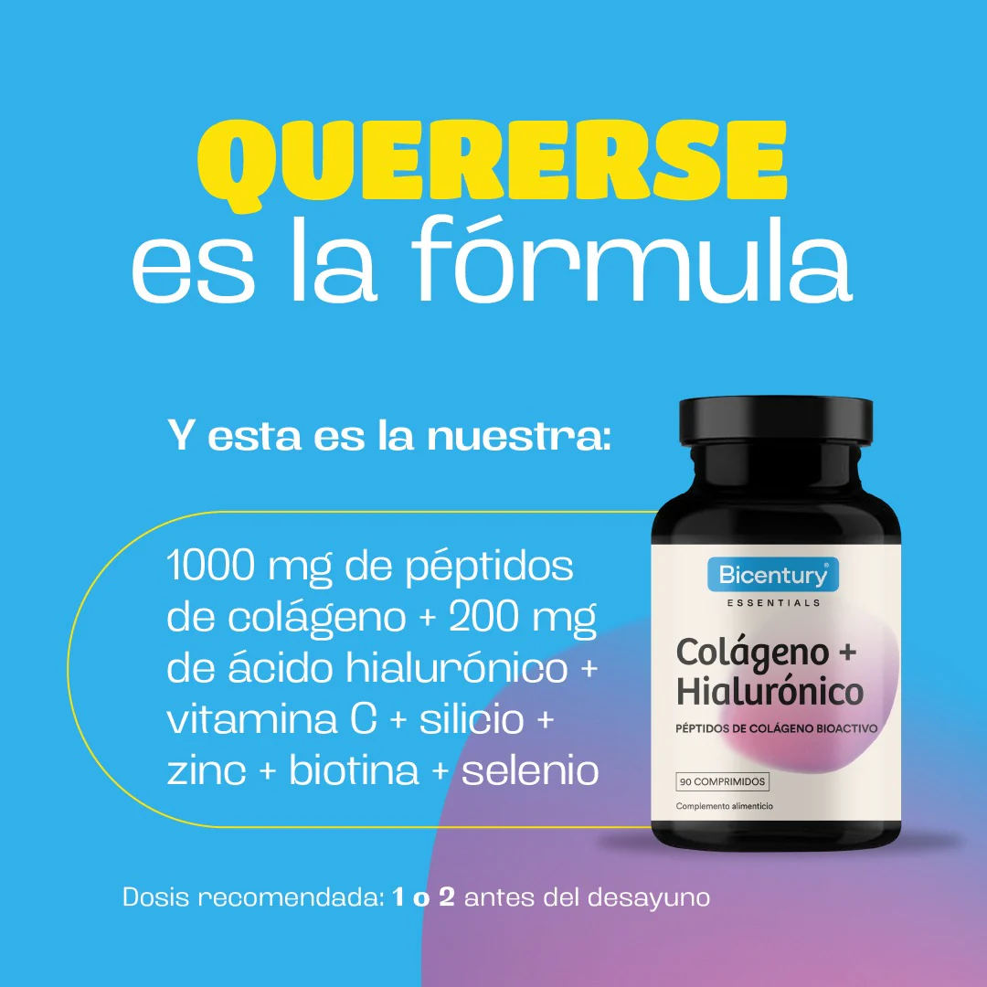 Colágeno Ácido Hialurónico BICENTURY 90 comprimidos - Image 3