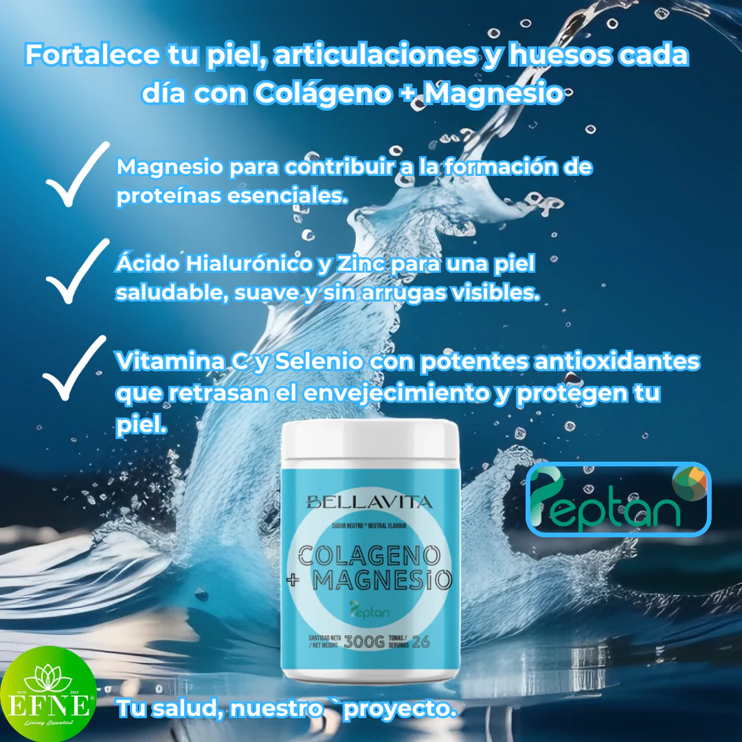 Colágeno + Magnesio Efne – Peptan® 300g Sabor Neutro - Image 3