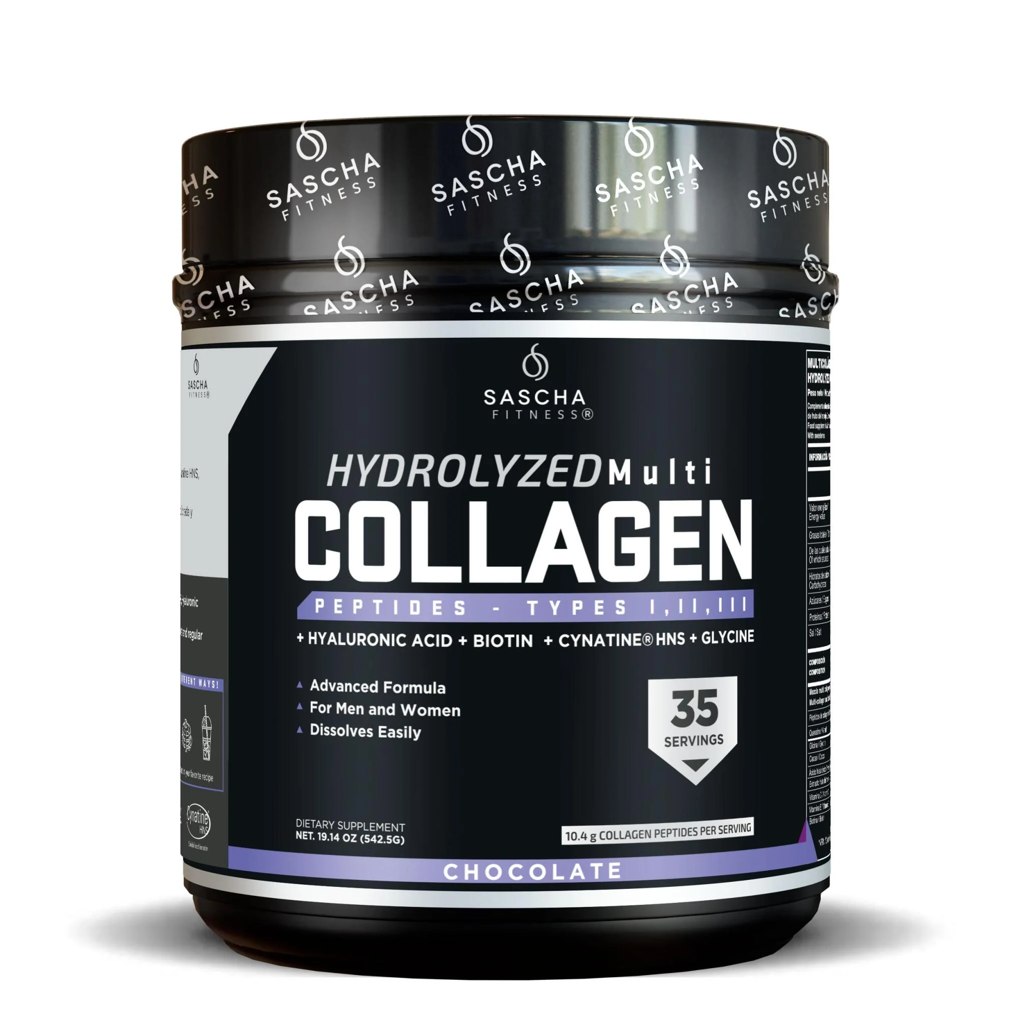 Colágeno Multi Hidrolizado Sabor Chocolate - Sascha Fitness España