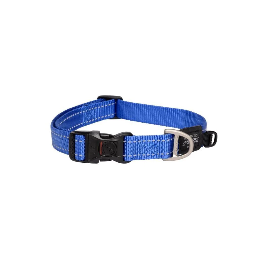 Collar Para Perro, Modelo Classic De Rogz Color Azul. Talla M (12-22kg)