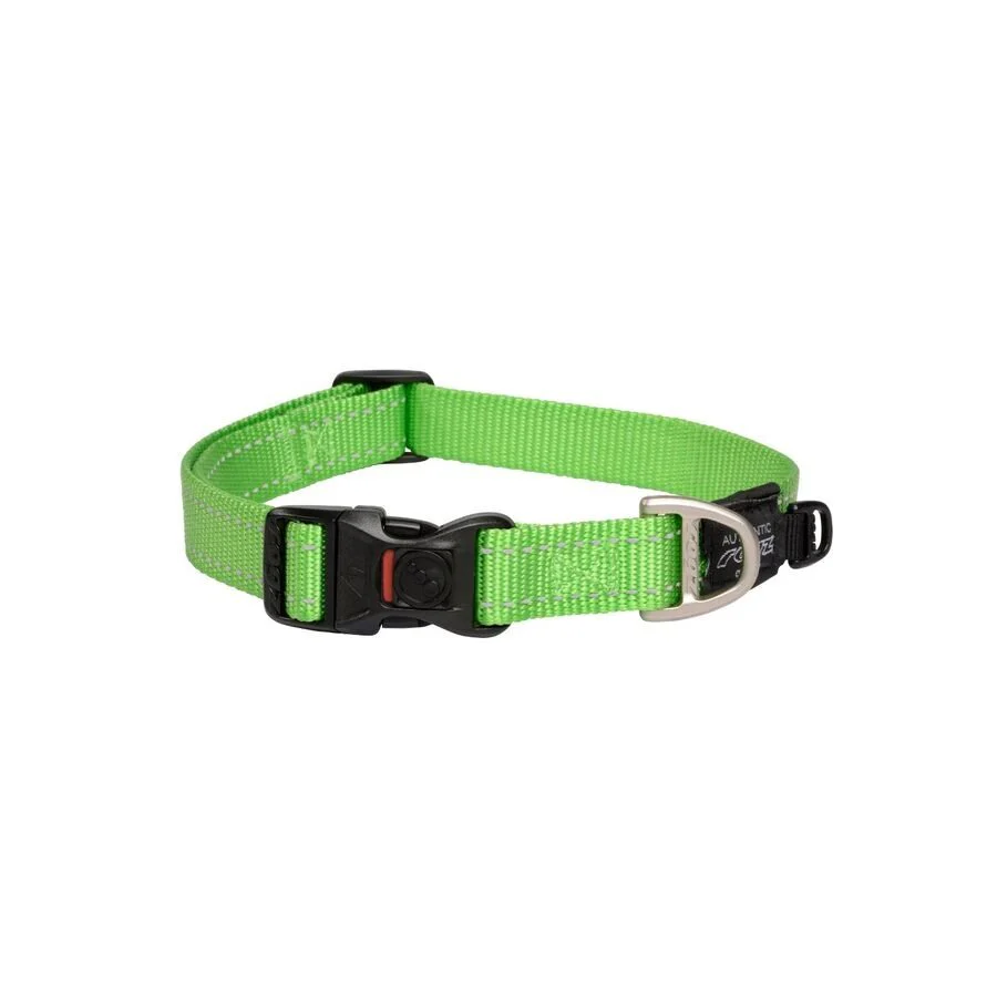 Collar Para Perro, Modelo Classic De Rogz Color Lima. Talla M (12-22kg)