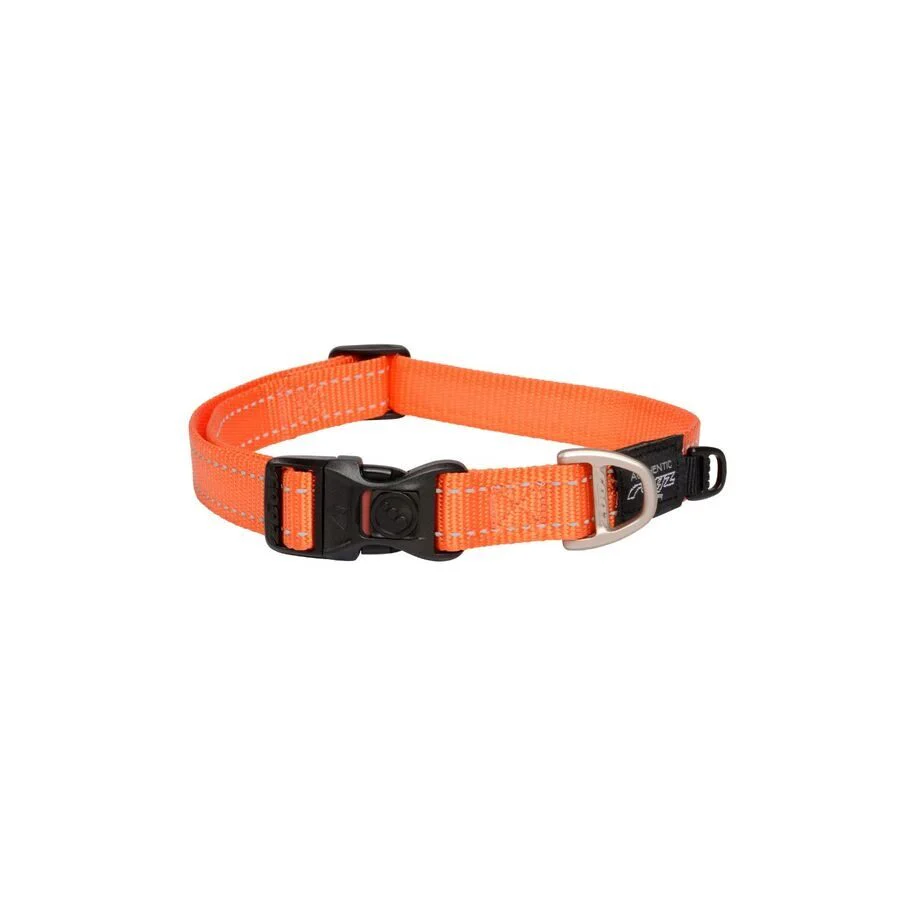 Collar Para Perro, Modelo Classic De Rogz Color Naranja. Talla S (8-14kg)