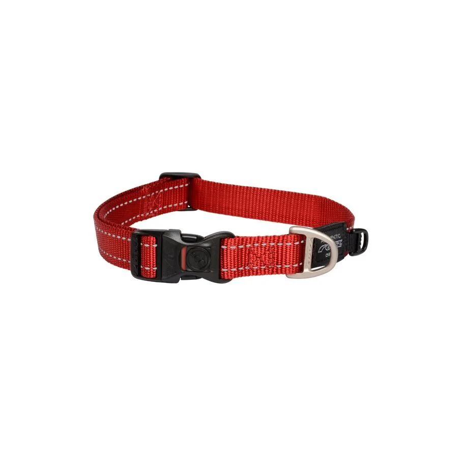 Collar Para Perro, Modelo Classic De Rogz Color Rojo. Talla Xl (39-64kg)