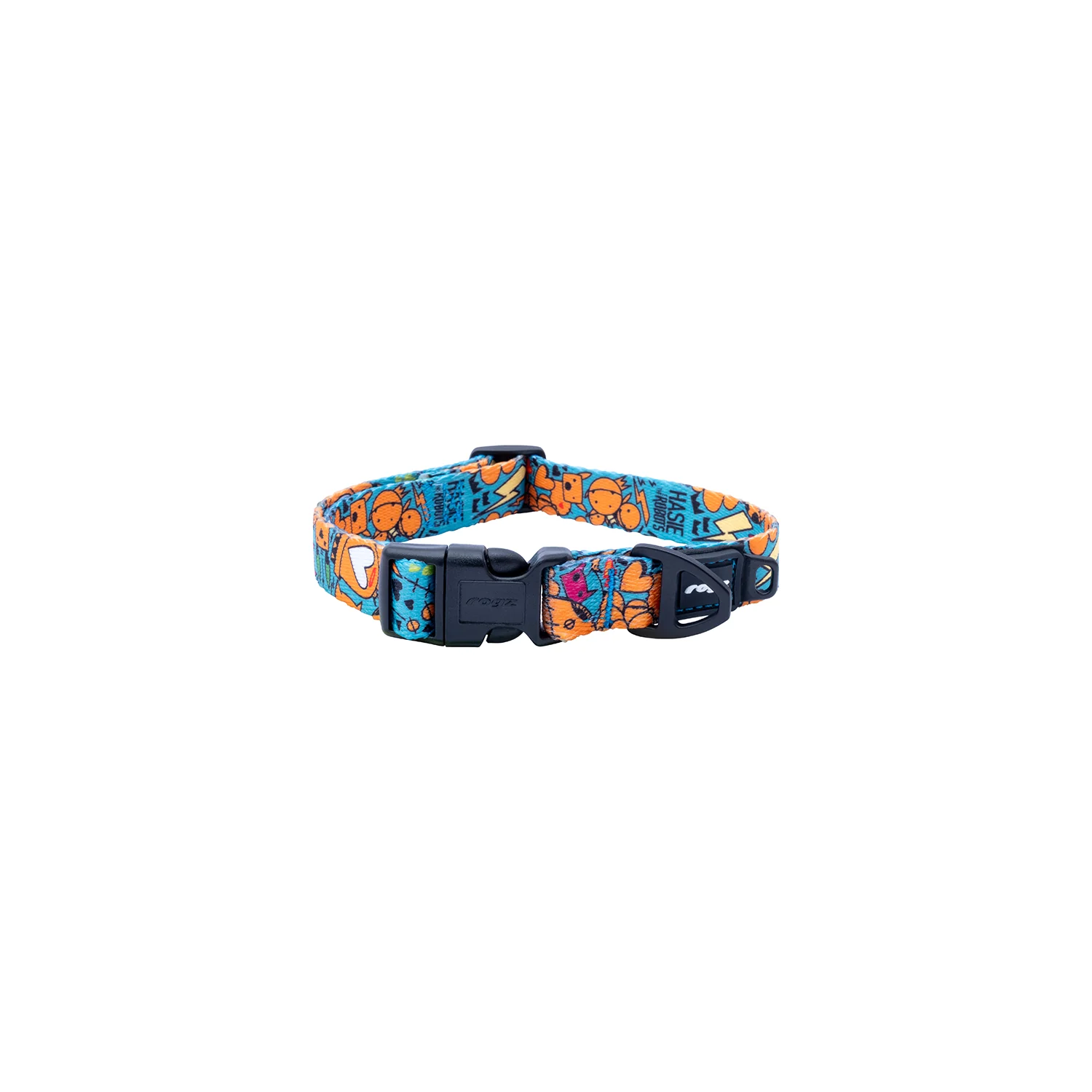 Collar Para Perro, Modelo Fusion De Rogz, Estampado Graffiti Azules. Talla S (8-14kg) - Image 2
