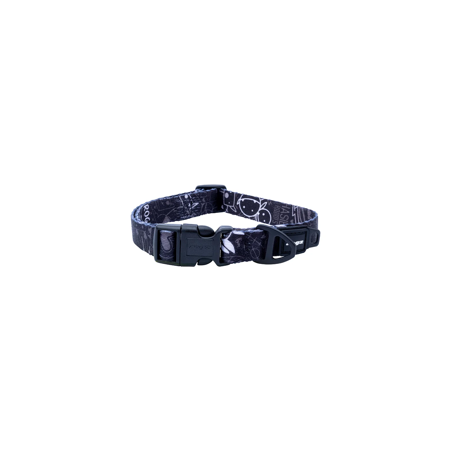 Collar Para Perro, Modelo Fusion De Rogz, Estampado Graffiti Negro. Talla L (21-40kg) - Image 2
