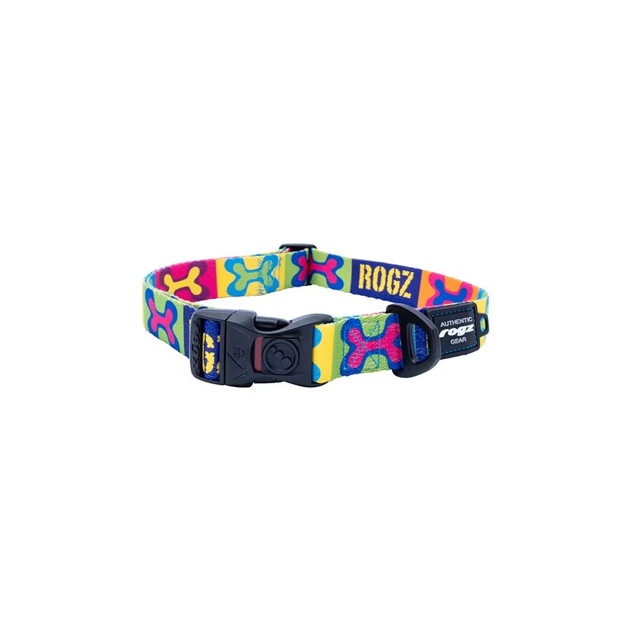Collar Para Perro, Modelo Fusion De Rogz, Estampado Pop Art. Talla L (21-40kg) - Image 4
