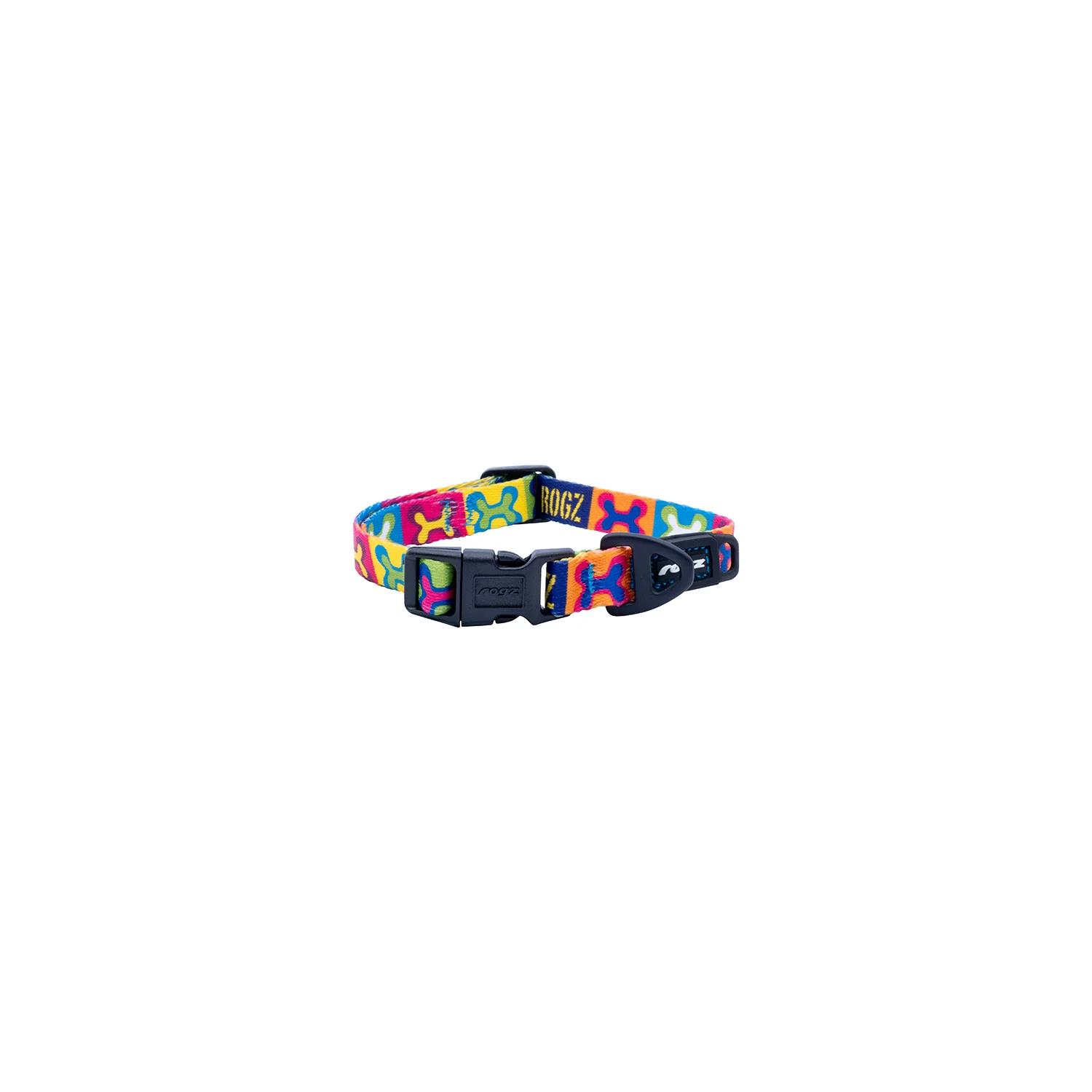 Collar Para Perro, Modelo Fusion De Rogz, Estampado Pop Art. Talla S (8-14kg)