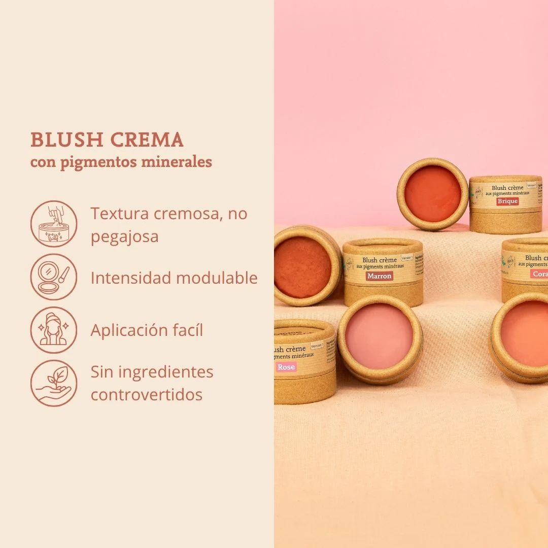 Colorete crema con pigmentos minerales Rose Comme Avant 10 g - Image 4