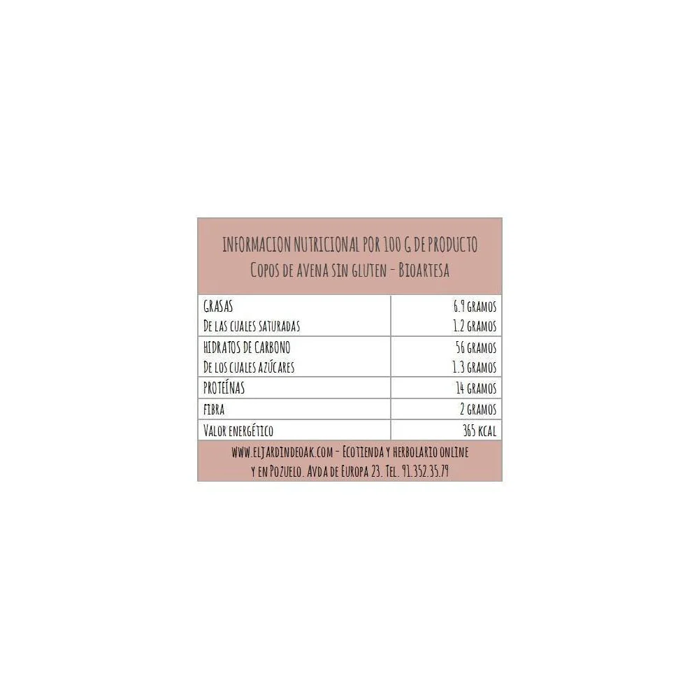 Copos De Avena Bio Sin Gluten 1 Kg - Image 2