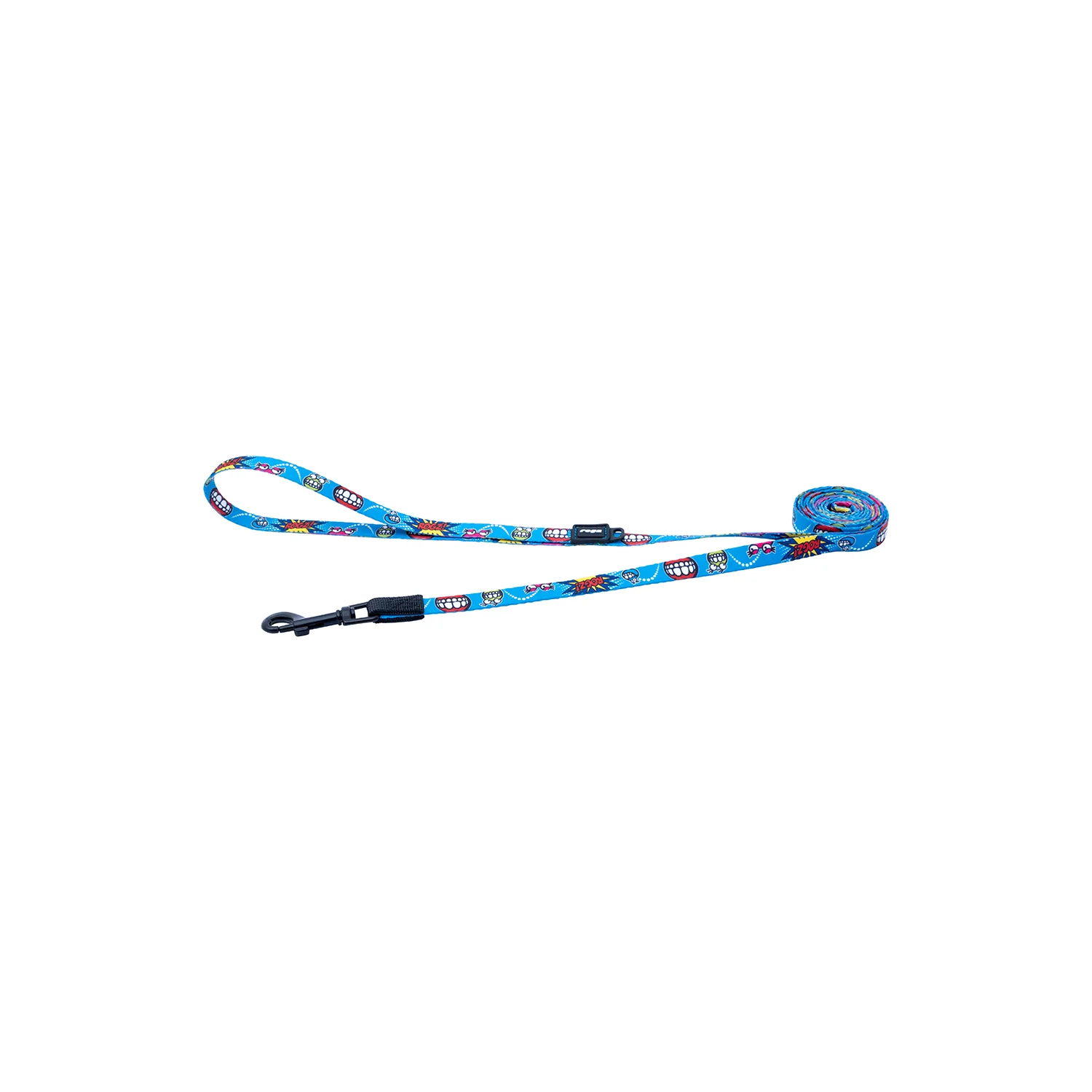 Correa Para Perro, Modelo Fusion De Rogz, Estampado Comic Azul. Talla Xl (39-64kg)