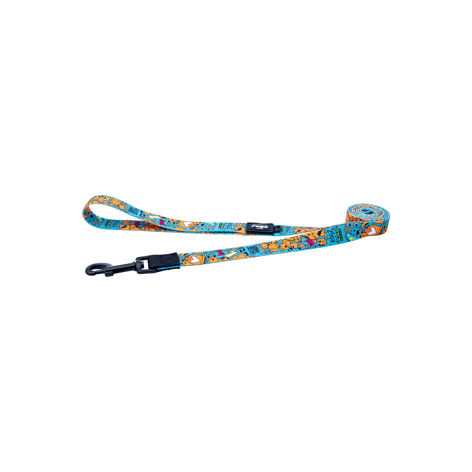 Correa Para Perro, Modelo Fusion De Rogz, Estampado Graffiti Azules. Talla M (12-22kg) - Image 3