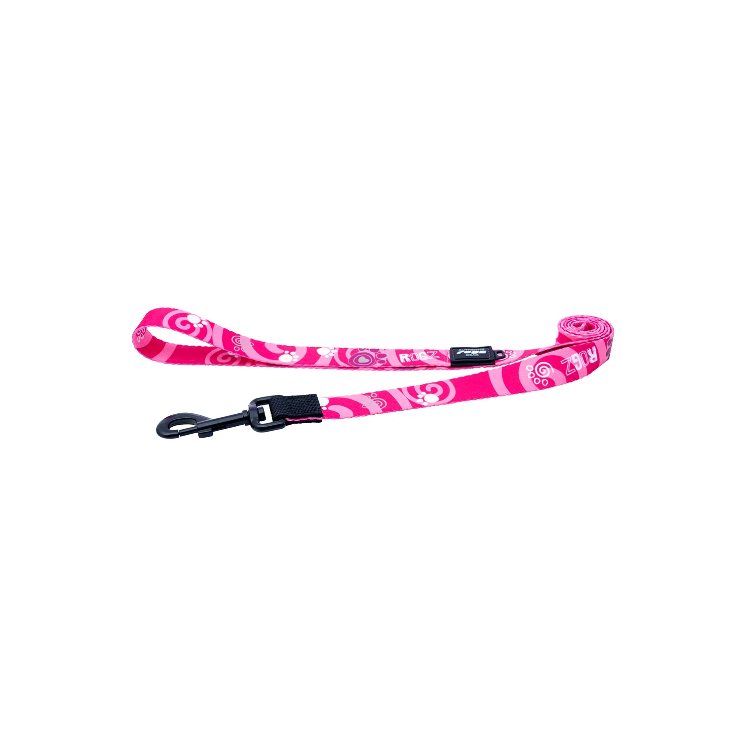 Correa Para Perro, Modelo Fusion De Rogz, Estampado Huellas Rosas. Talla L (21-40kg) - Image 4