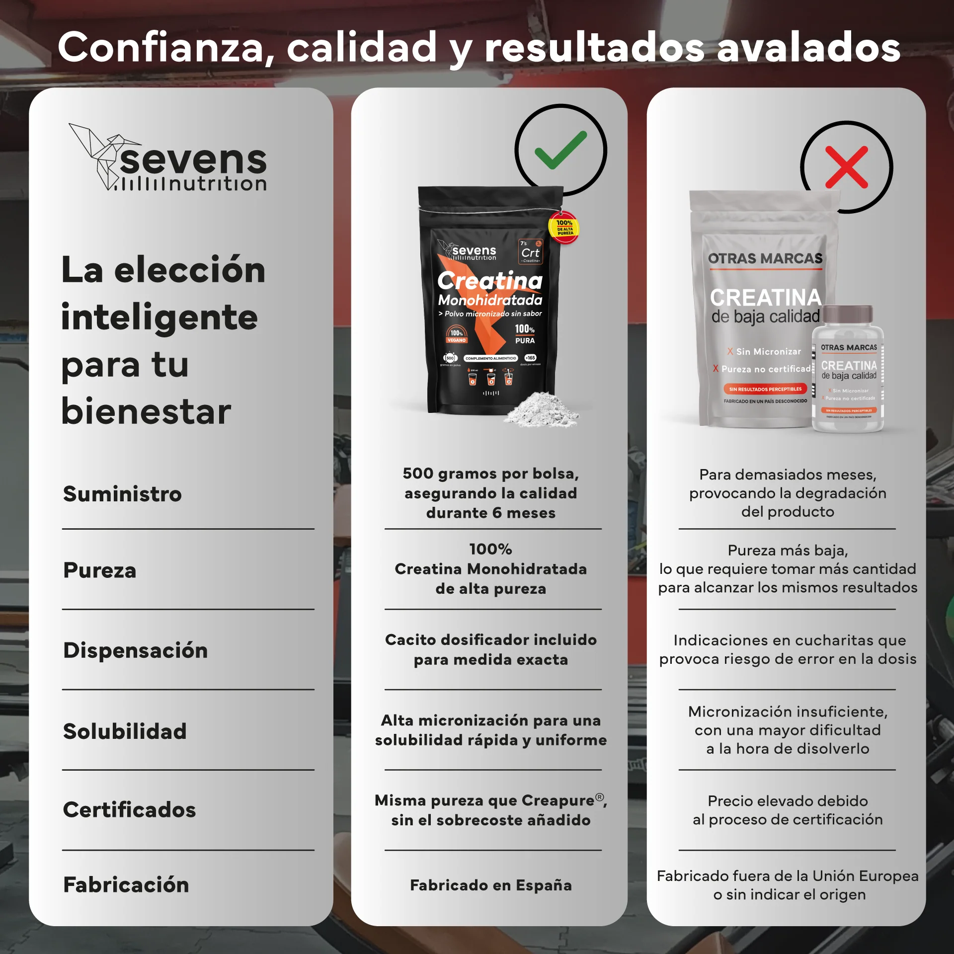 Creatina Monohidratada Sevens Nutrition. Más Fuerza, Energía Y Resistencia. - Image 6