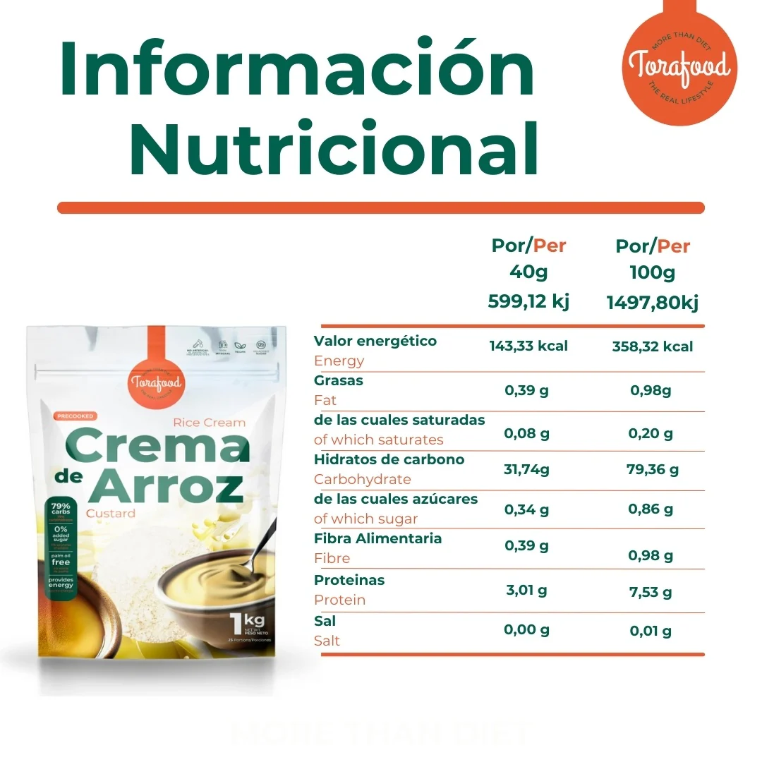 Crema De Arroz Natillas Torafood 1kg - Image 6
