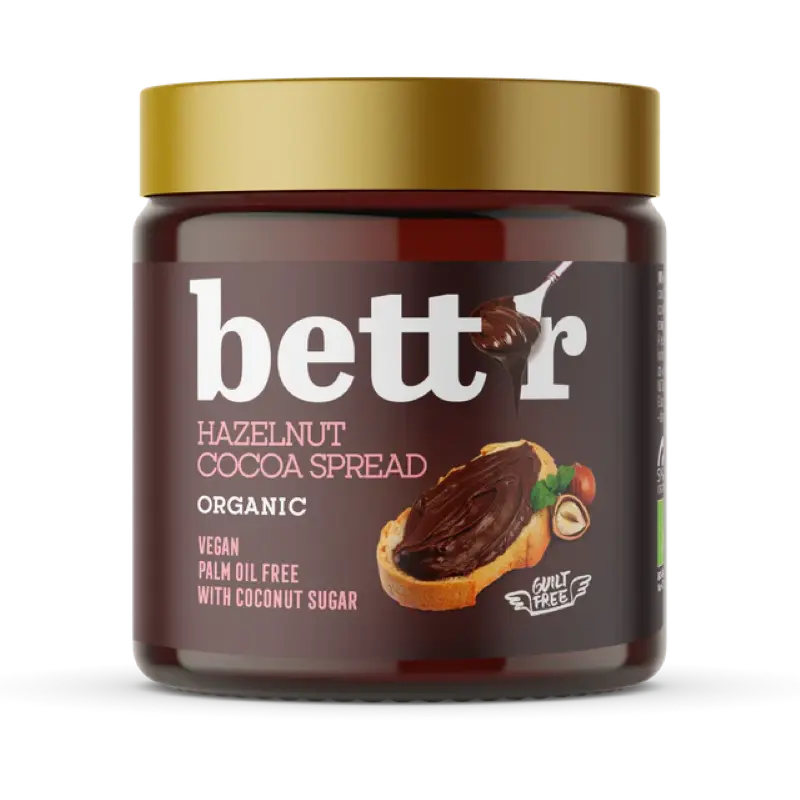 Crema De Cacao Y Avellana Bett's 250g Bio