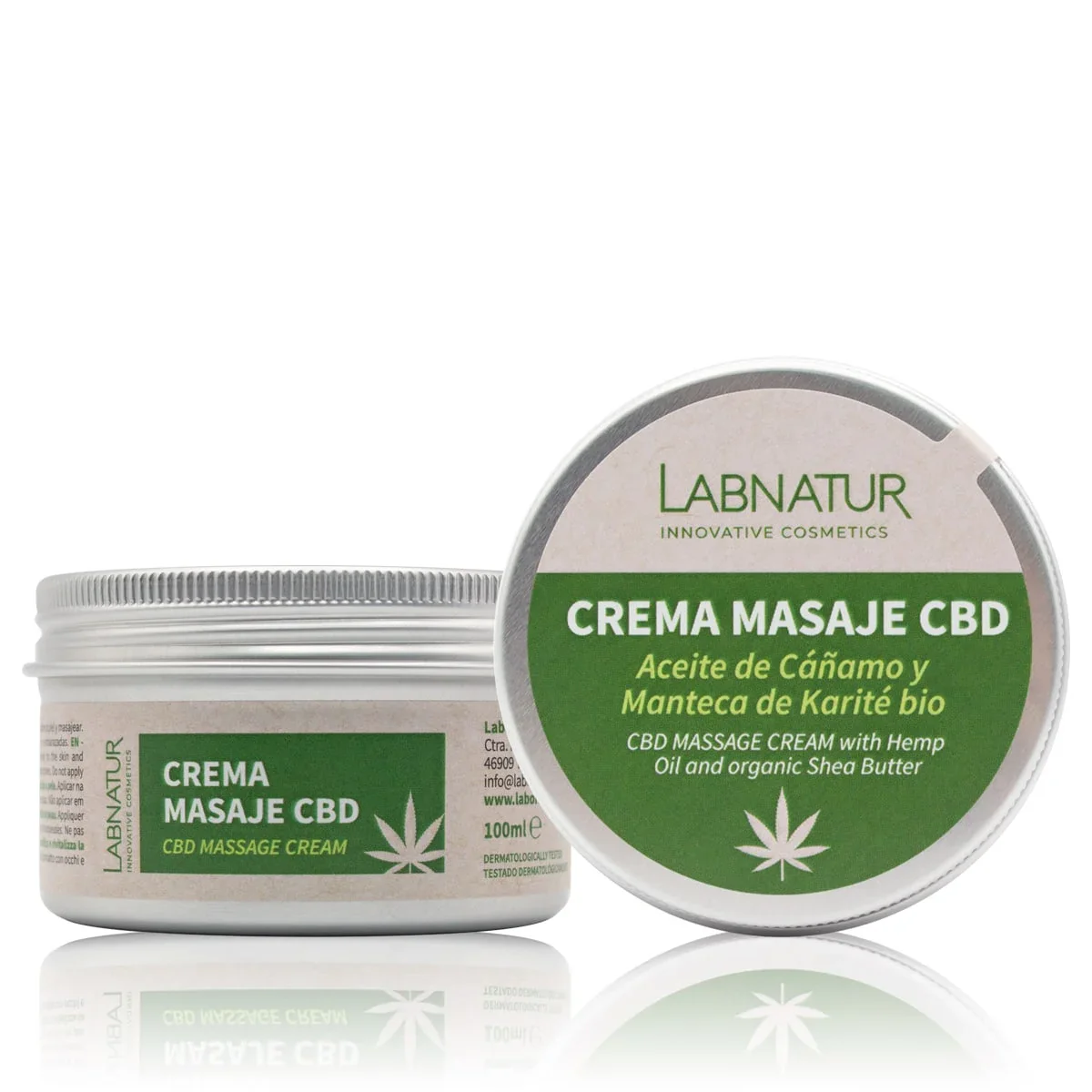Crema De Masaje CBD Labnatur 100 ml | Cuidado Corporal | Hidratante | Confort Cutáneo
