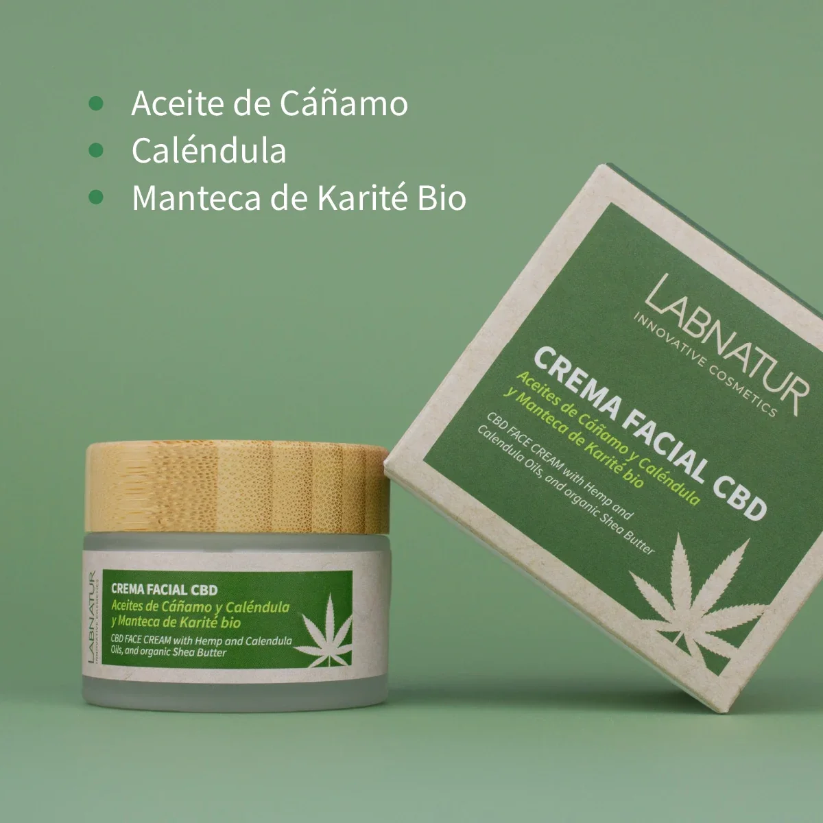 Crema Facial Cbd Labnatur 50 Ml | Hidratante | Calmante | Cuidado Facial Diario - Image 2
