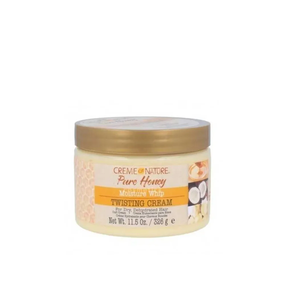 Crema Pure Honey Moisture Whip Twisting Cream Creme Of Nature 326g