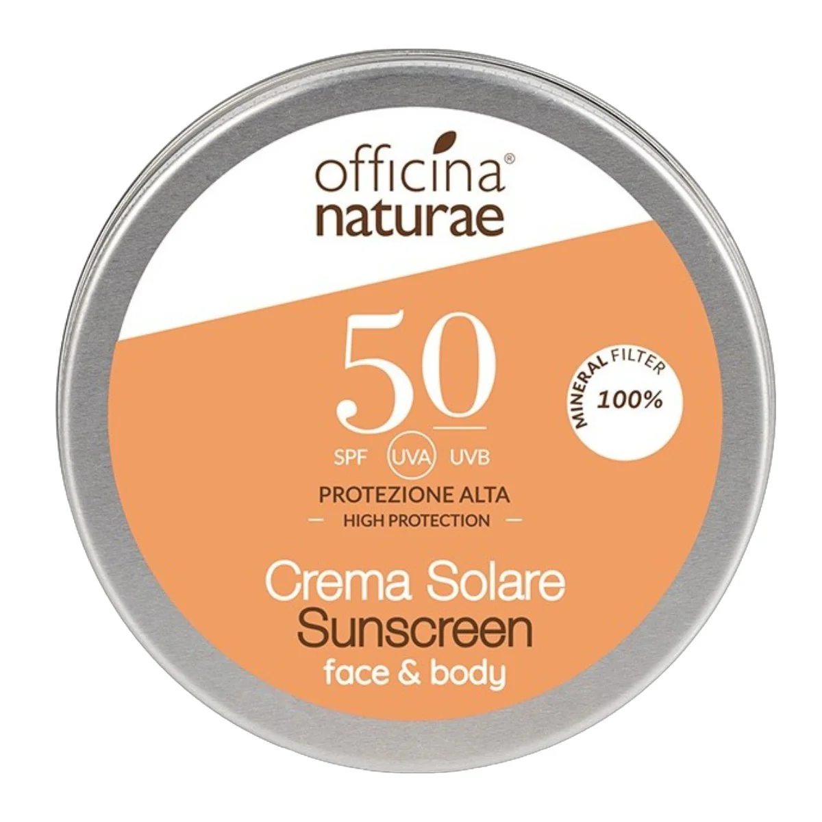 Crema solar en lata SPF 50 Officina Naturae 75 ml