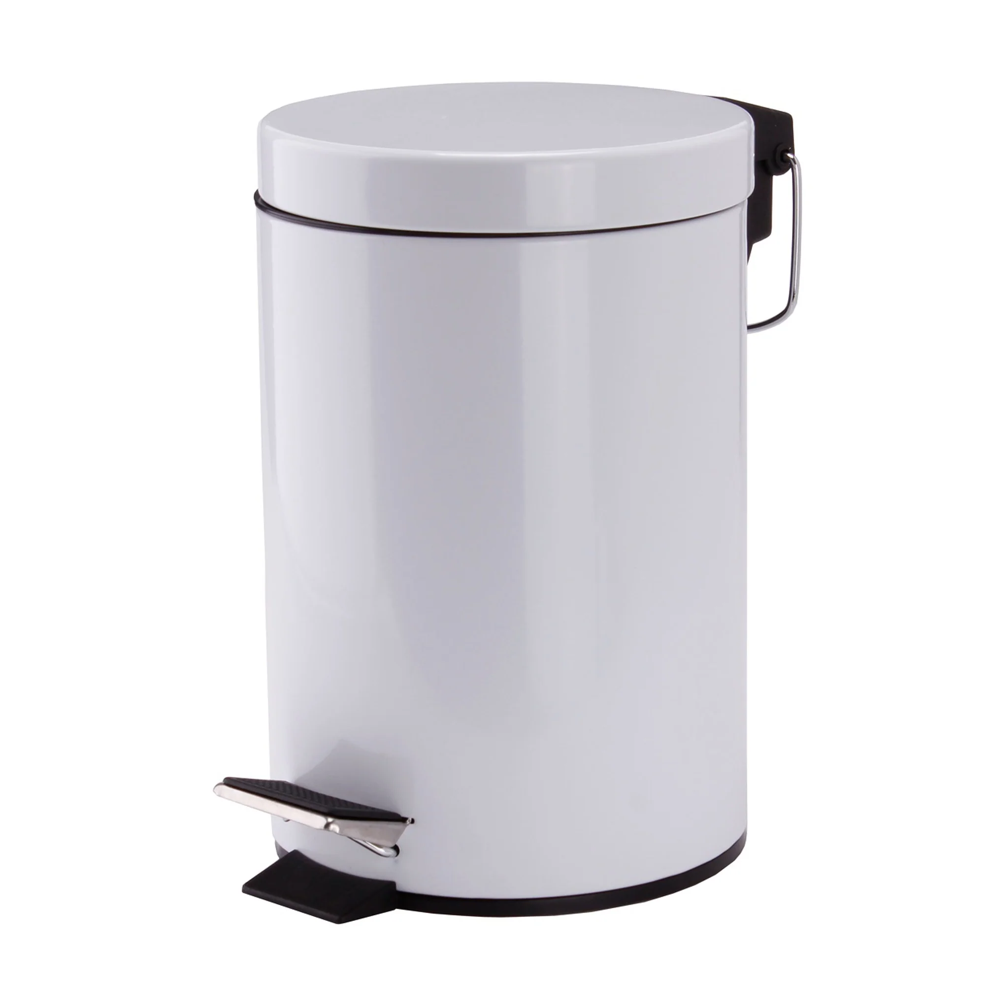 Cubo De Basura 3 Litros Con Pedal Fabricado En Acero Msv 16,5 X 25 Cm