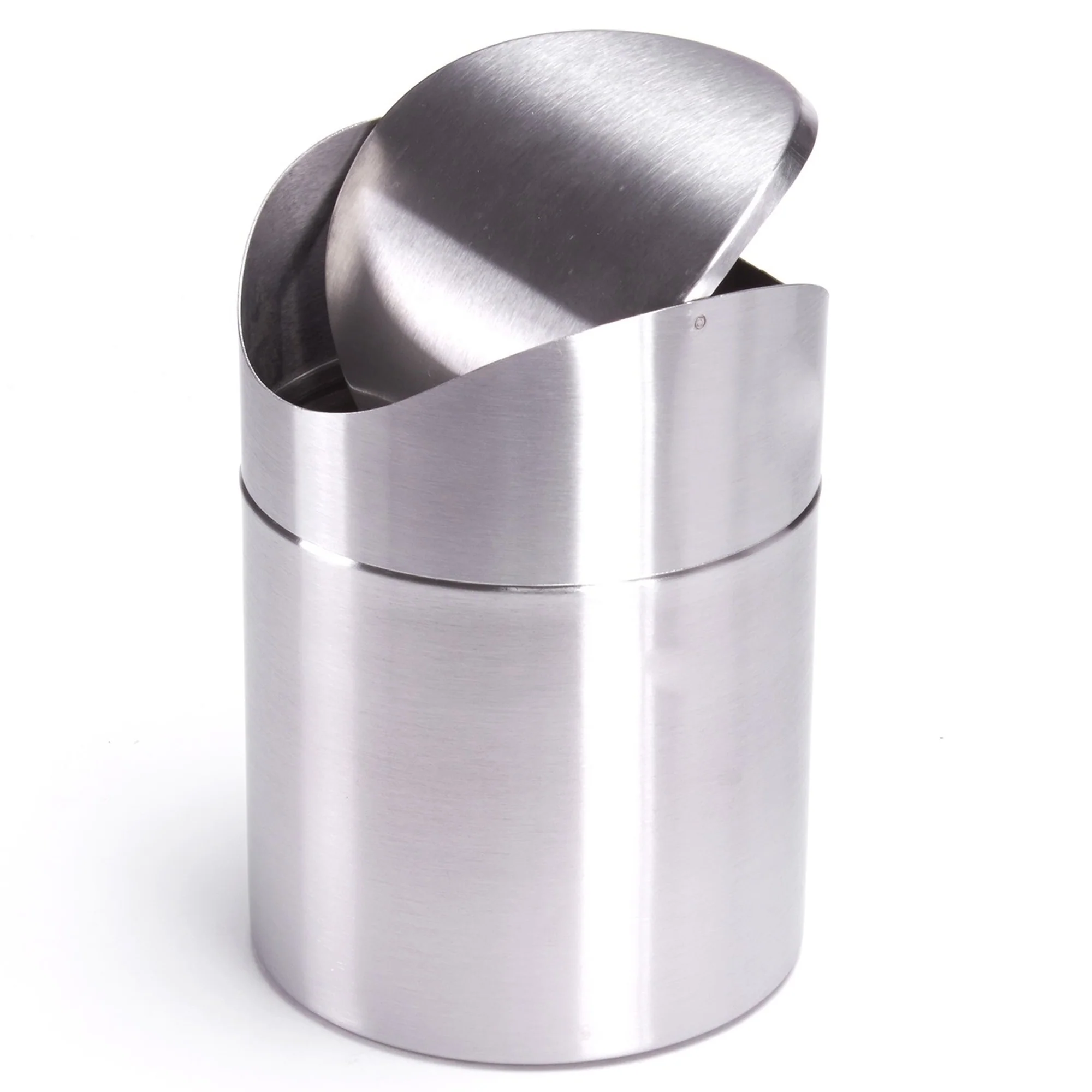 Cubo De Basura Msv Con Capacidad De 1,5 Litros De Acero Inoxidable Con Tapa 12 X 17 Cm. - Image 3