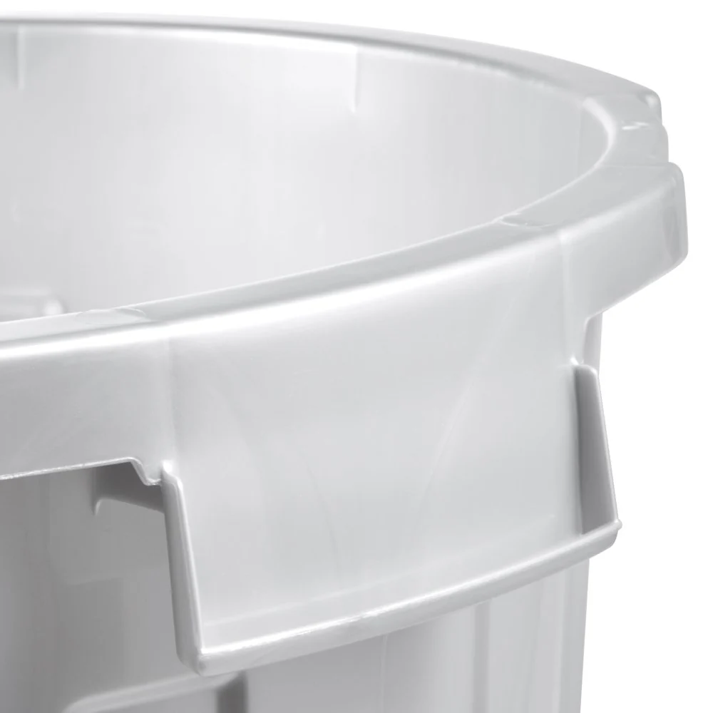 Cubo De Basura / Papelera Polivalente Con Tapa Cerrable, Grande, Plástico Resistente (pp), 23 L, Mats, Plateado - Image 4