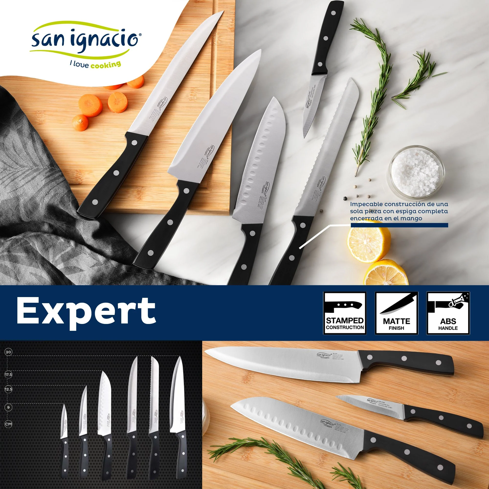 Cuchillo Panero 20cm Acero Inoxidable Expert - Image 2