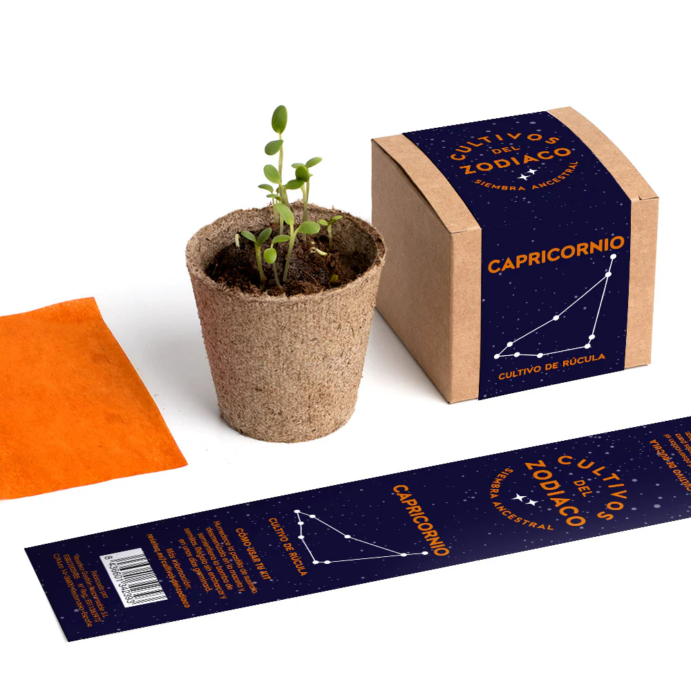 Cultivos Del Zodiaco – Capricornio | Kit De Cultivo Con Semillas De Rúcula - Image 5