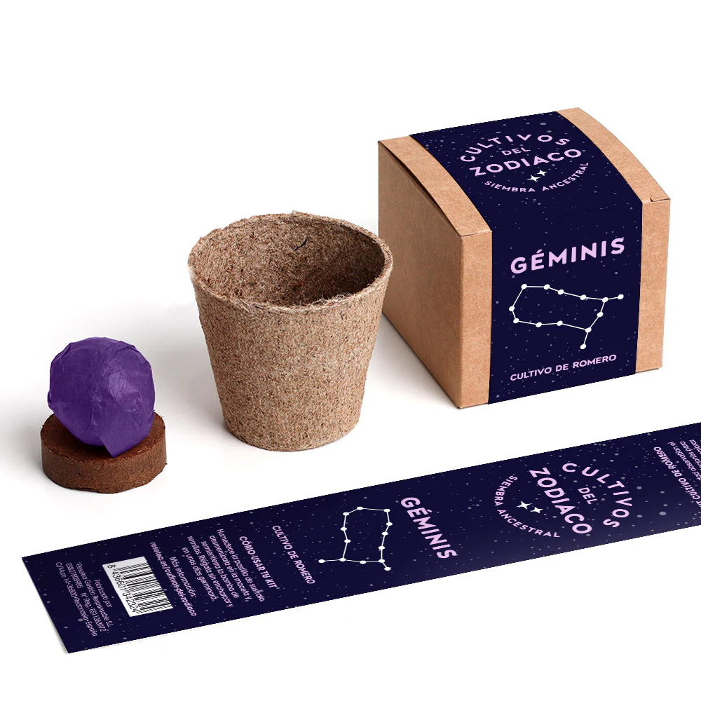 Cultivos Del Zodiaco – Géminis | Kit De Cultivo Con Semillas De Romero - Image 2