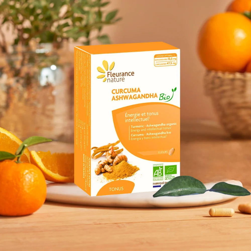 Cúrcuma Ashwagandha Eco Fleurance Nature 15 Comprimidos - Image 2