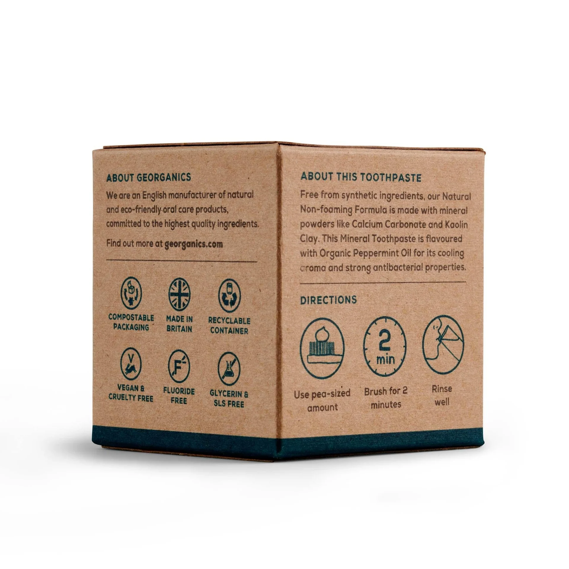 Dentífrico con Aceite de Coco Menta Georganics 60 ml - Image 3