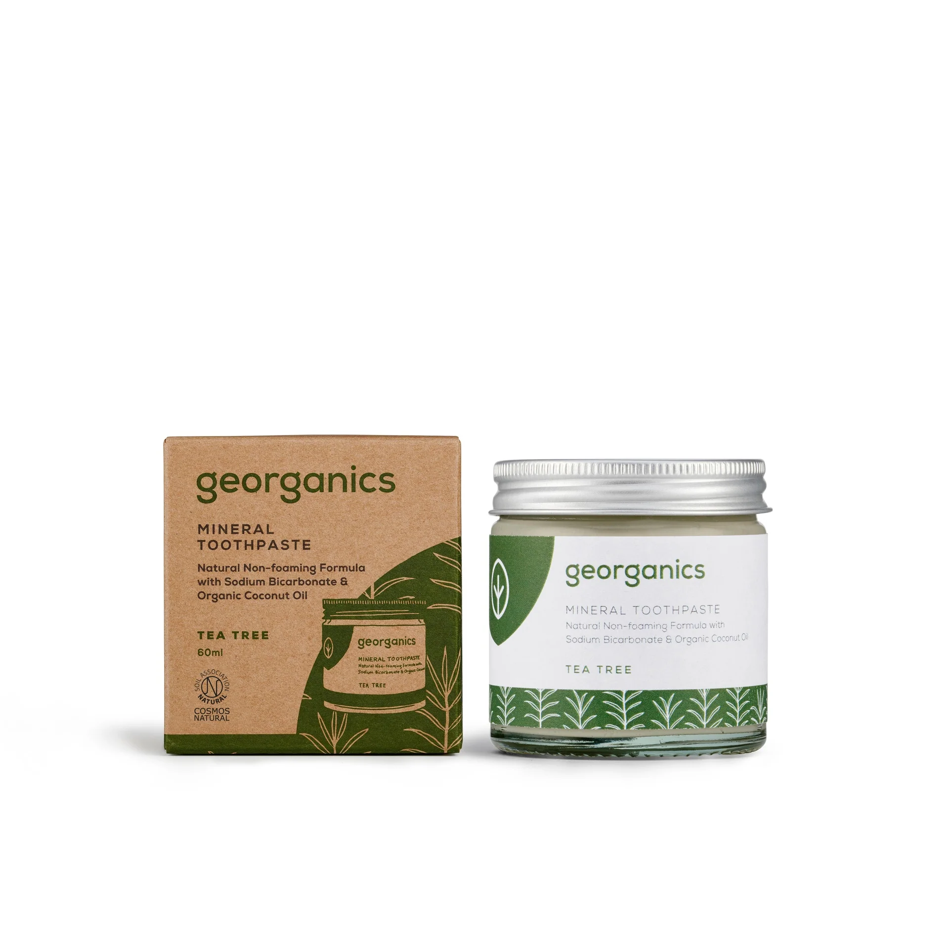 Dentífrico natural Árbol del té y Coco Georganics 60 ml - Image 2